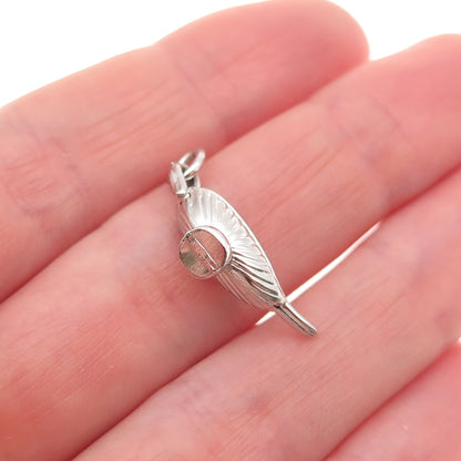AE Art's Elegance 925 Sterling Silver Vintage Aladdin Lamp 3D Mini Charm Pendant