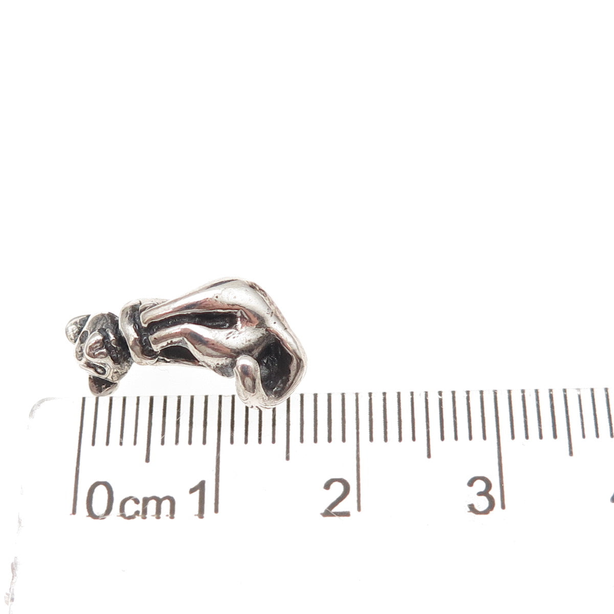 Trollbeads LAA 925 Sterling Silver Cat Slide Bead Charm