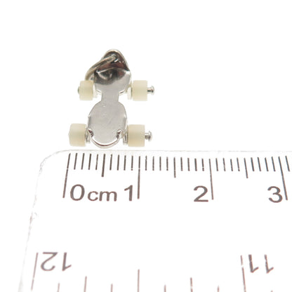 BEAU 925 Sterling Antique Art Deco Roller Skater Movable 3D Mini Charm Pendant