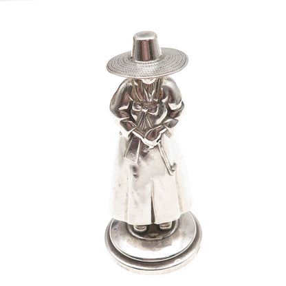 Yamato Yokohama 950 Sterling Vintage '50s Japan Man Figure Salt / Pepper Shaker