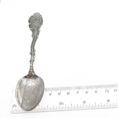 Shepard 925 Sterling Silver Antique Art Deco Missouri State Coffee Spoon