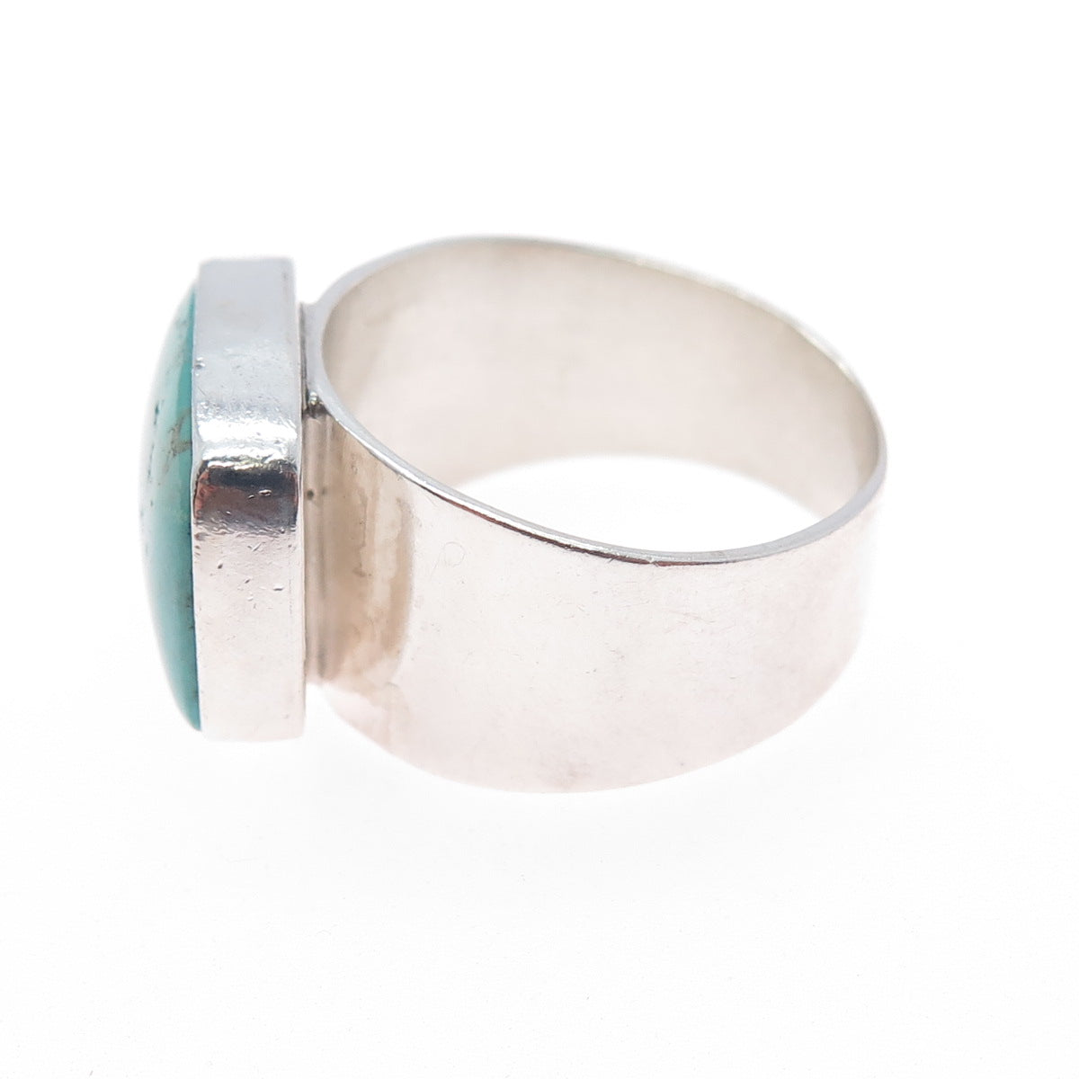 Jay King Desert Rose 925 Sterling Silver Vintage Real Turquoise Ring Size 10.25