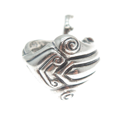 AKR AMY KAHN RUSSELL 925 Sterling Silver Vintage Column Pendant Ring Size 6.5