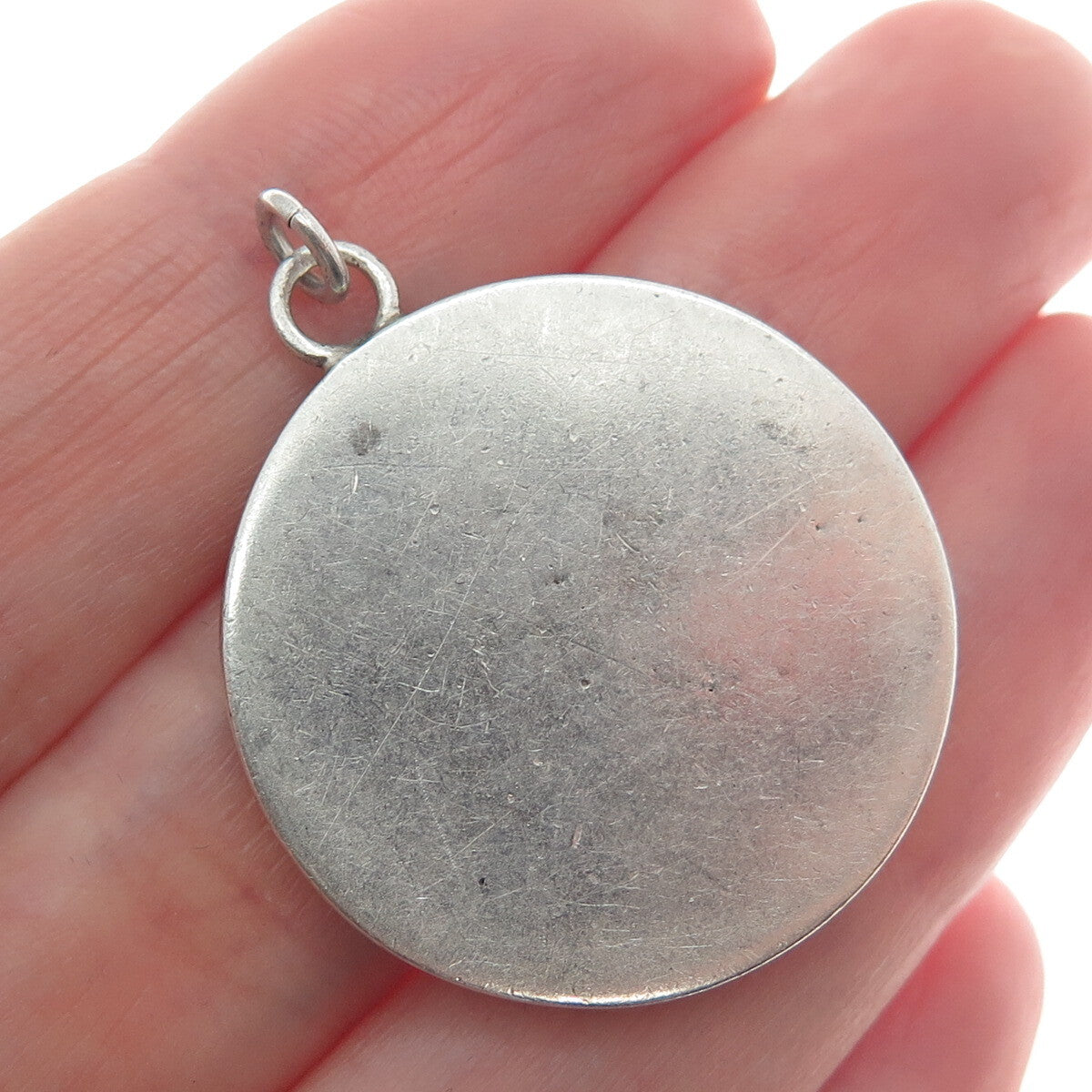 925 Sterling Silver Vintage Moravian Church Charm Pendant