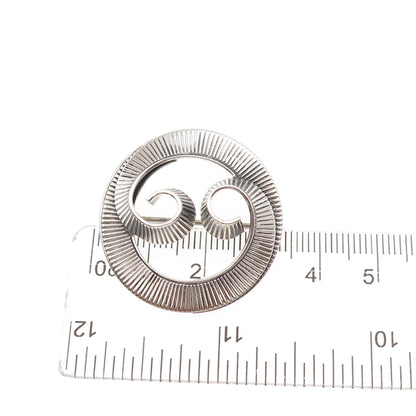 JewelArt 925 Sterling Silver Vintage Cancer Zodiac Sign Oxidized Pin Brooch