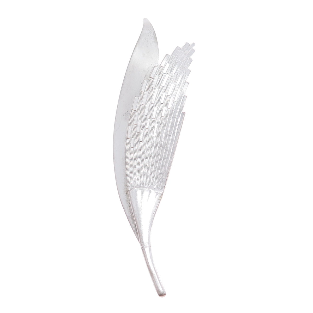 BEAU 925 Sterling Silver Vintage Feather Pin Brooch