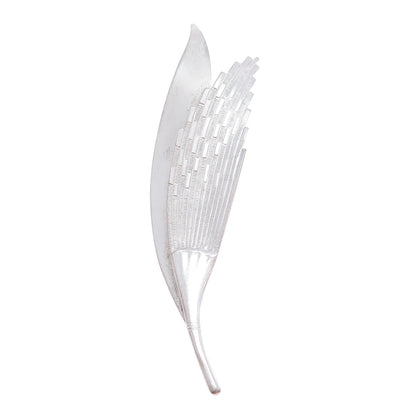 BEAU 925 Sterling Silver Vintage Feather Pin Brooch