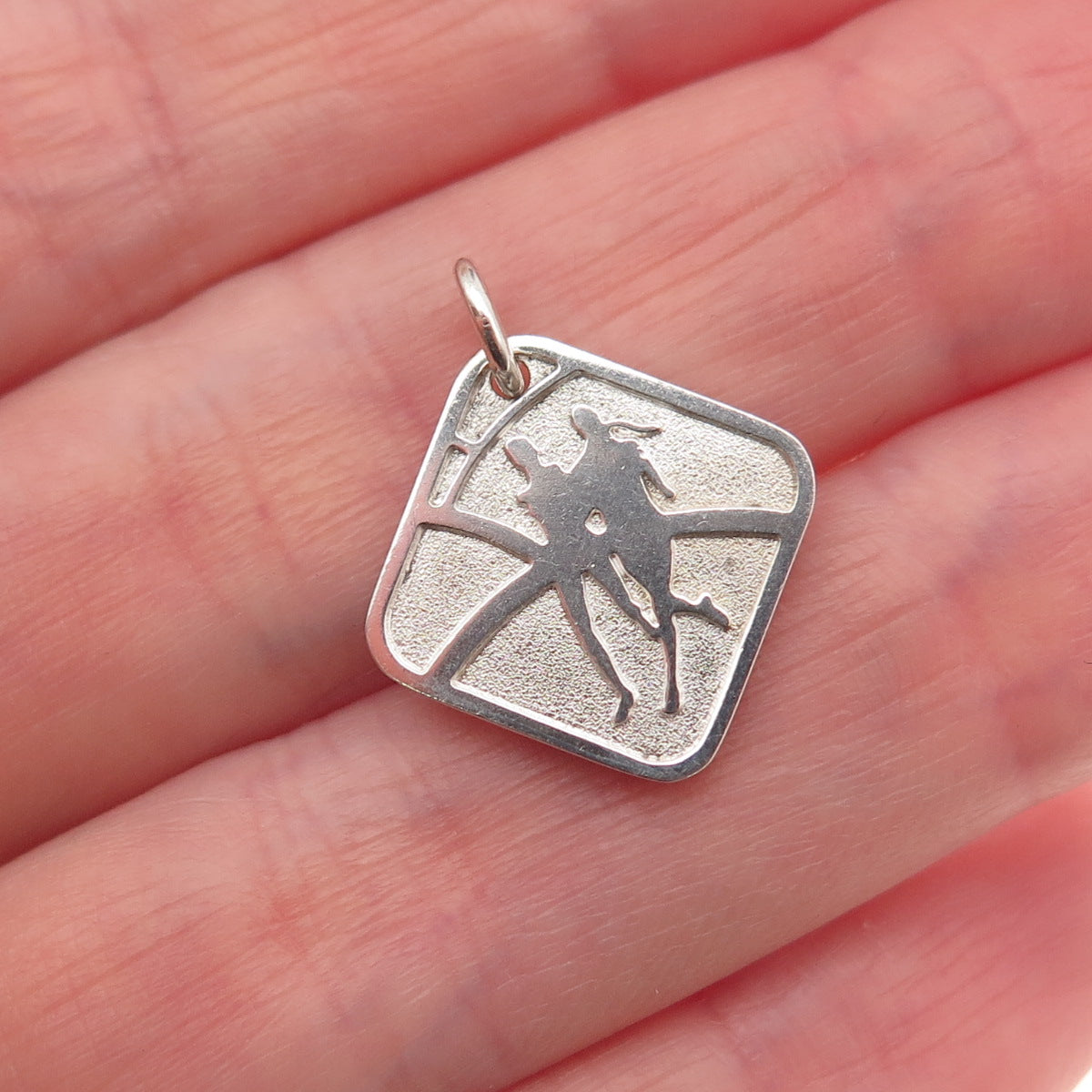 Tiffany & Co. Sterling Silver Vintage Nike Women's Marathon 2007 Mini Pendant