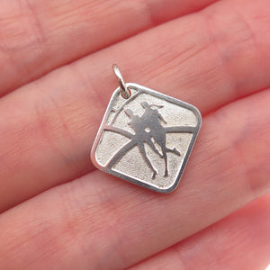 Tiffany & Co. Sterling Silver Vintage Nike Women's Marathon 2007 Mini Pendant