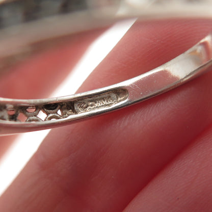 925 Sterling Silver Round-Cut C Z Stackable Ring Size 10