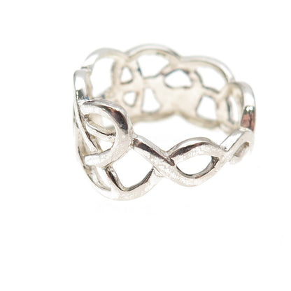 Charles Winston 925 Sterling Silver Vintage Celtic Knot Ring Size 8