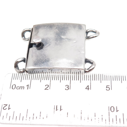 925 Sterling Silver Vintage Mexico Bracelet / Necklace Box Lock Clasp