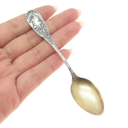 BRUCKMANN & SOHNE 800 Silver Antique Germany Coffee Spoon