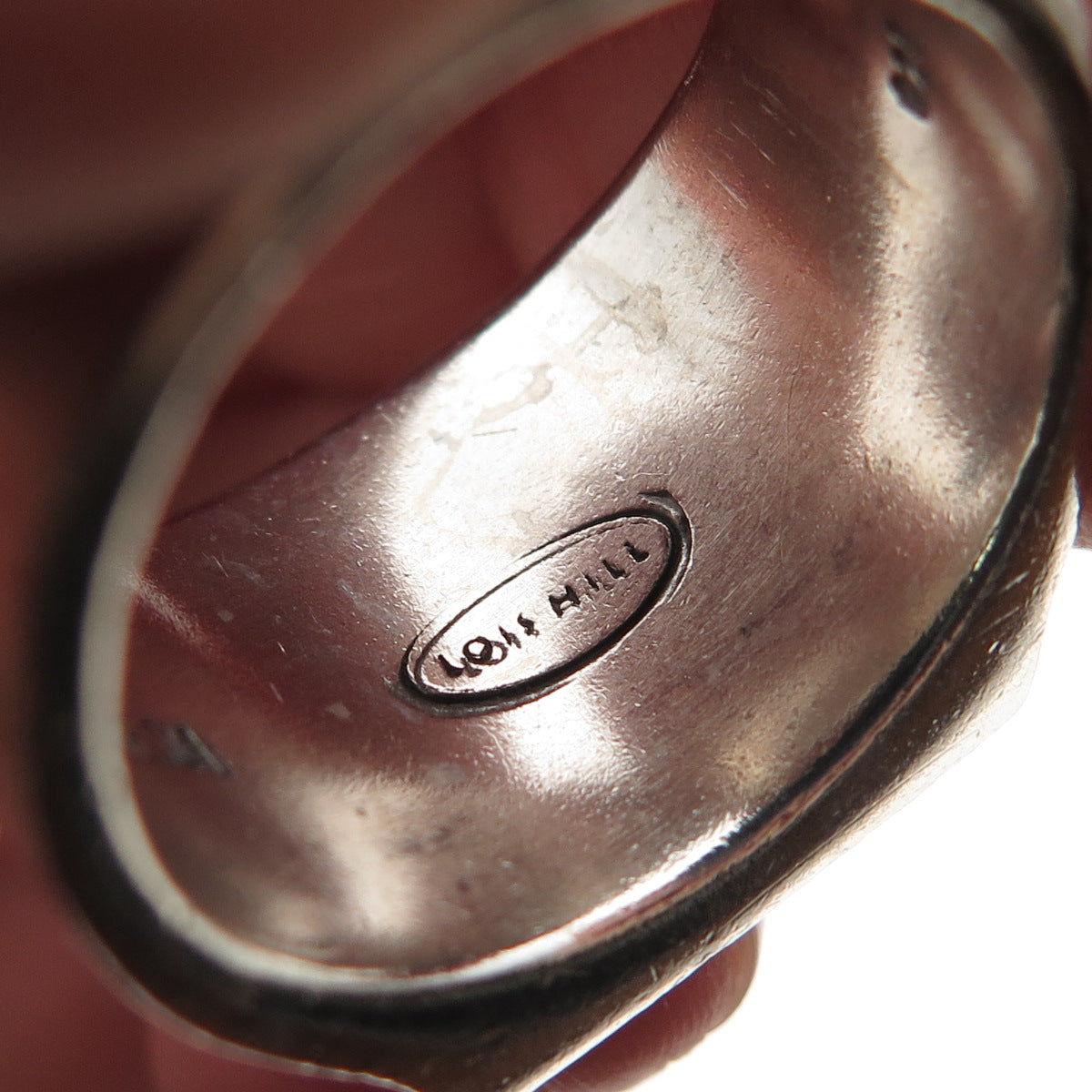 Lois Hill 925 Sterling Silver Vintage Granulated Scroll Signet Ring Size 9.25