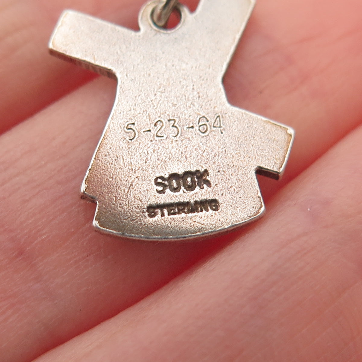 Sook 925 Sterling Silver Vintage Windmill Oxidized Mini Charm Pendant