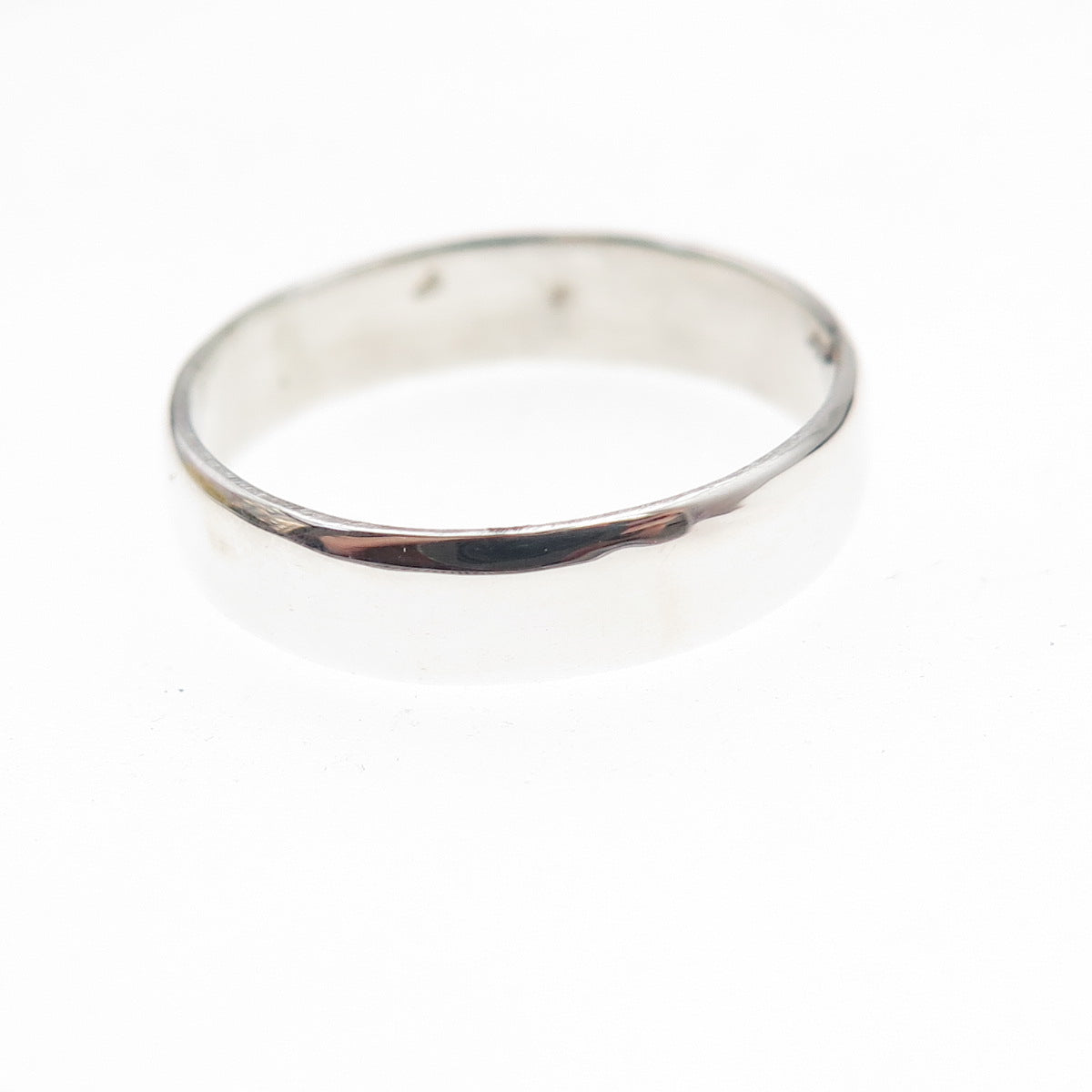 925 Sterling Silver Vintage Classic Wedding Band Ring Size 5.5