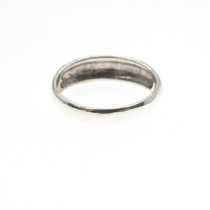 925 Sterling Silver Vintage Granulated Oxidized Ring Size 8.75