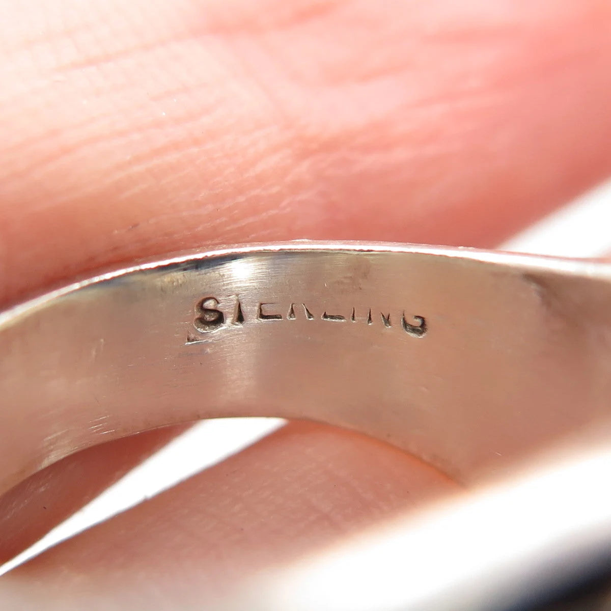 925 Sterling Silver Vintage Glass 1970 "St. Francis Xavier" School Ring Size 6
