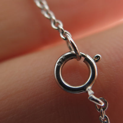 925 Sterling Silver Always My Sister Forever My Friend Chain Necklace 16-18"