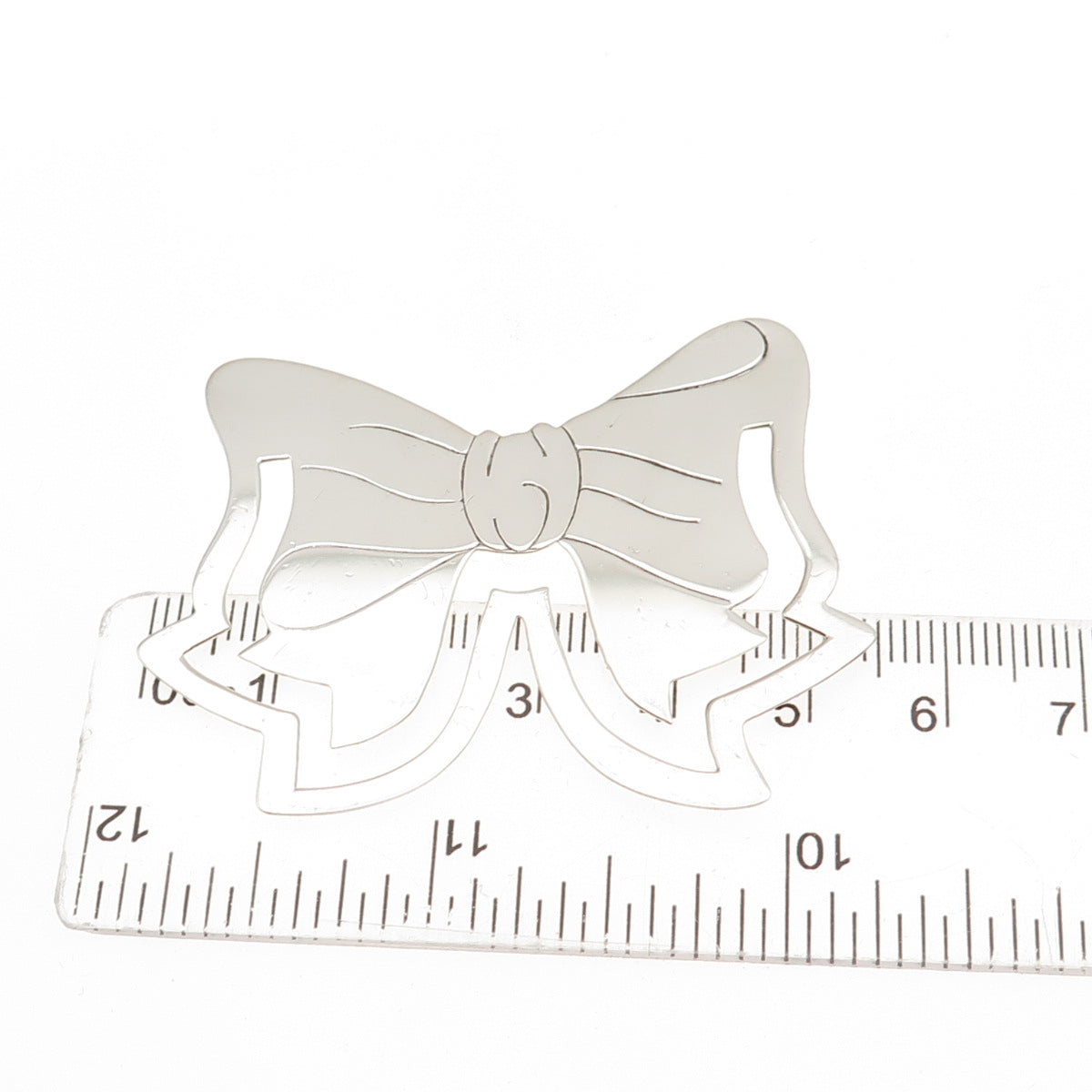 TIFFANY & CO. 925 Sterling Silver Vintage Ribbon Bow Bookmark
