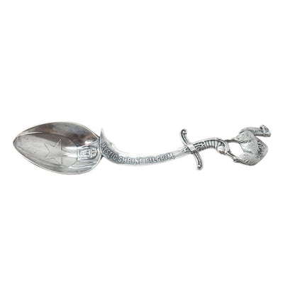 925 Sterling Silver Antique Art Deco Mystic Shrine Pilgrim Masonic Coffee Spoon