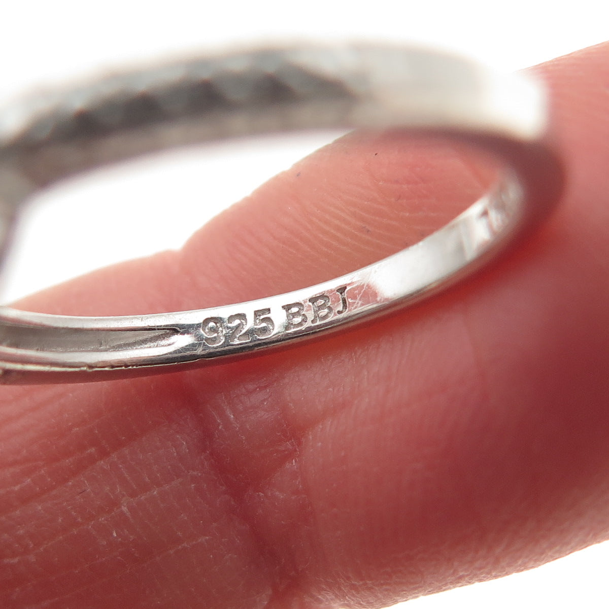 925 Sterling Silver Real Cushion-Cut Green Amethyst Ring Size 7