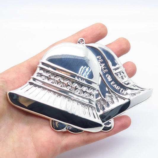 925 Sterling Silver Vintage Gorham Bells of Peace by Luther Bookout Ornament
