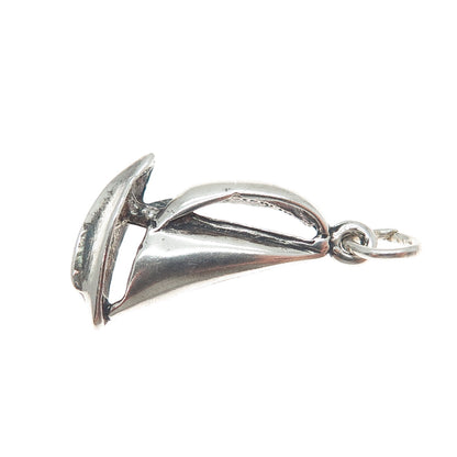 MAISELS INDIAN TRADING Sterling Silver Vintage Sailboat Oxidized Charm Pendant