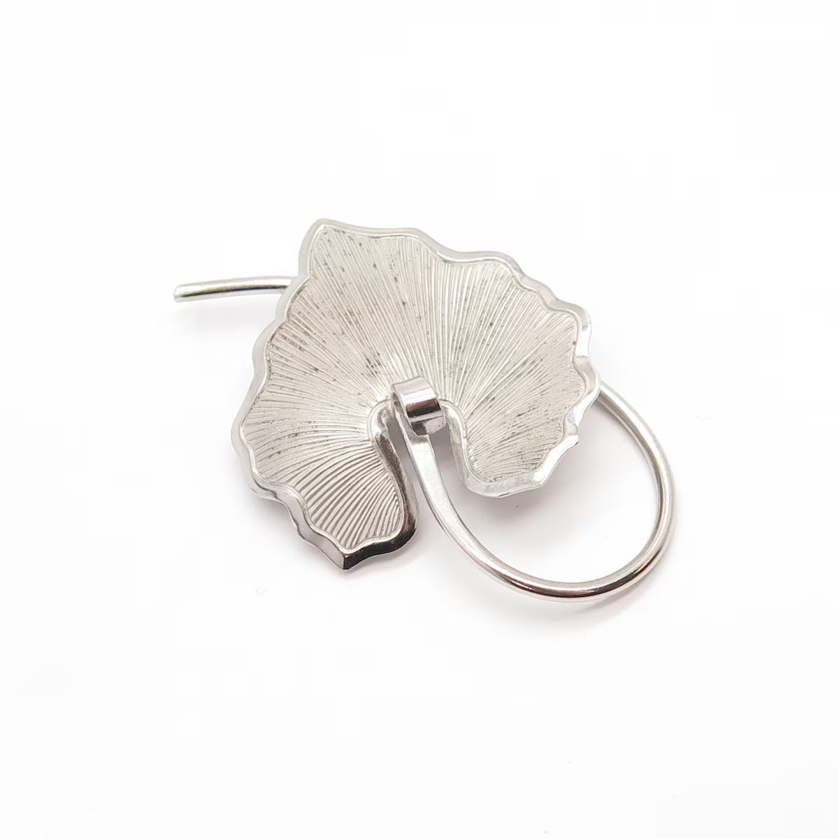 925 Sterling Silver Vintage Beau Leaf Pin Brooch