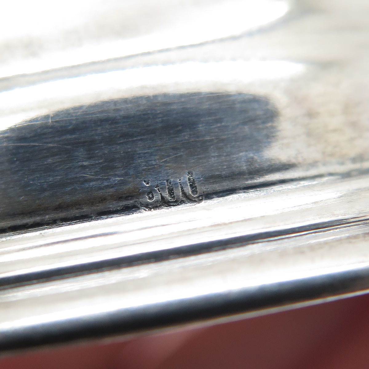 800 Silver Antique WWII Engraved Berlin Judaica Floral Teacup