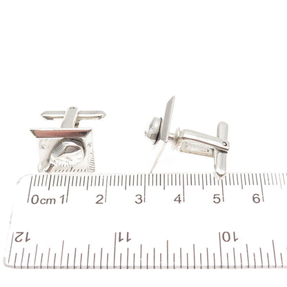 925 Sterling Silver Front Vintage Golf Club Cufflinks