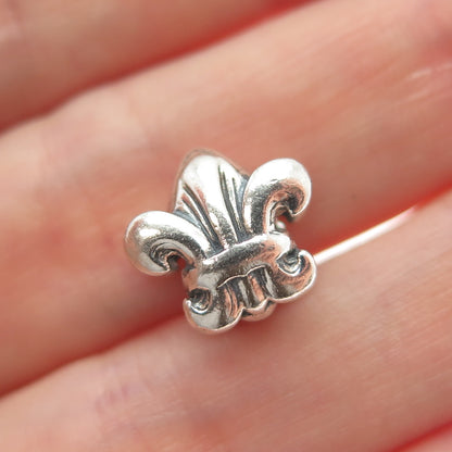 CHAMILIA 925 Sterling Silver Fleur de Lis Oxidized Bead Charm