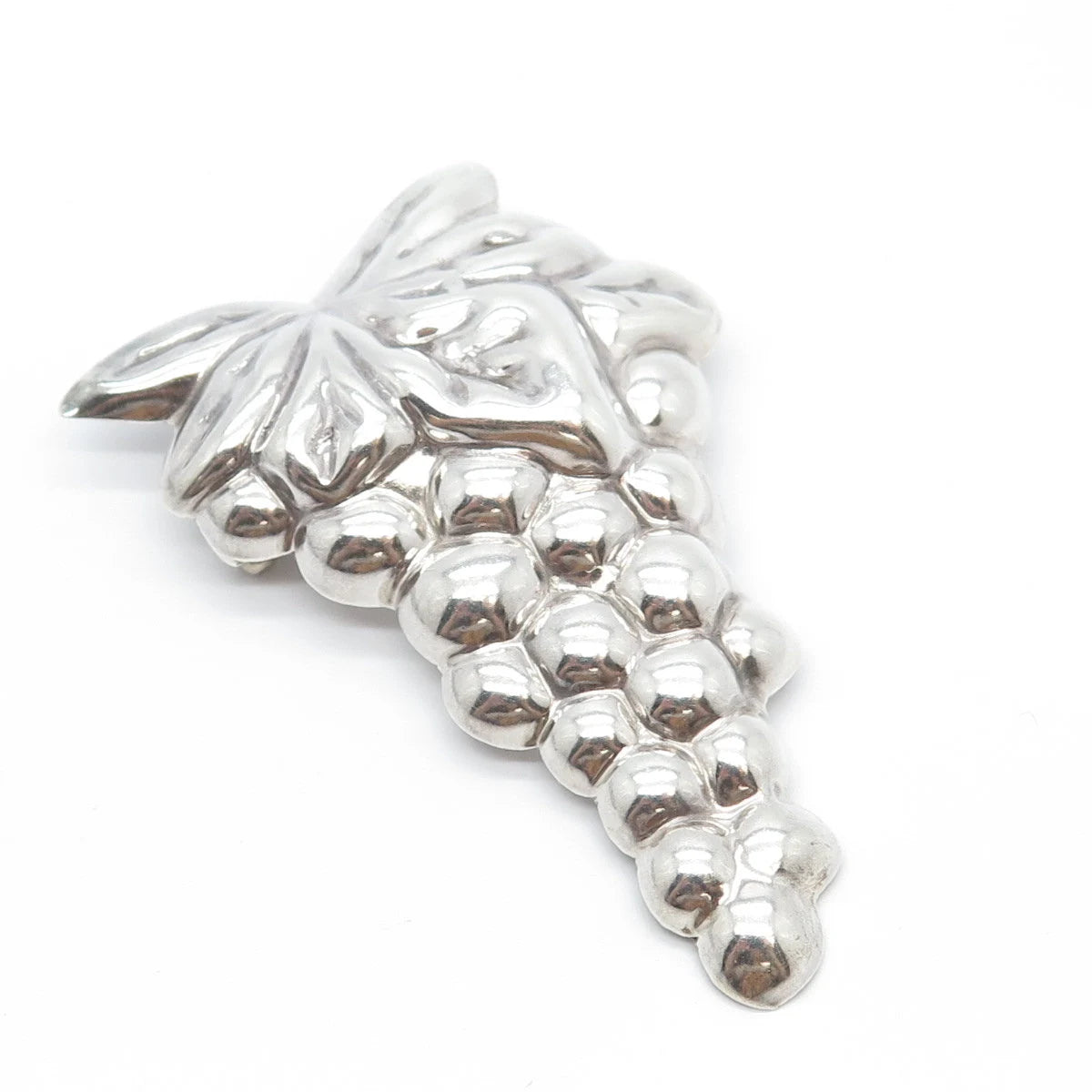 925 Sterling Silver Vintage Mexico Grapes Pin Brooch
