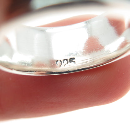 925 Sterling Silver Vintage Celtic Wave Rotating Band Ring Size 6.5