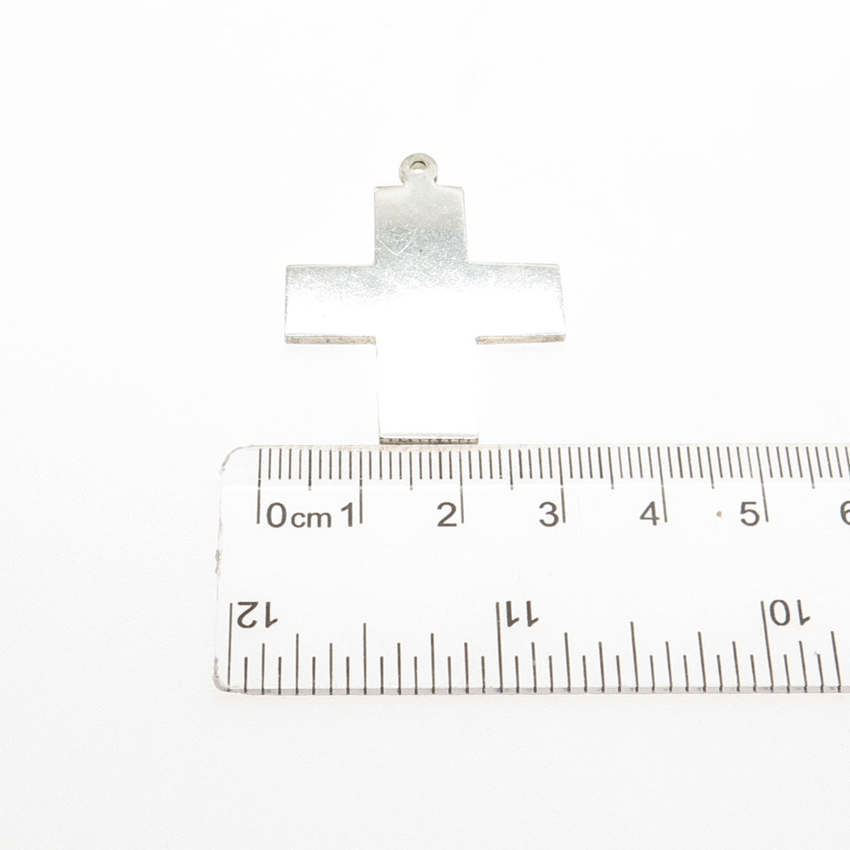950 Silver Vintage Cross Religious Charm Pendant