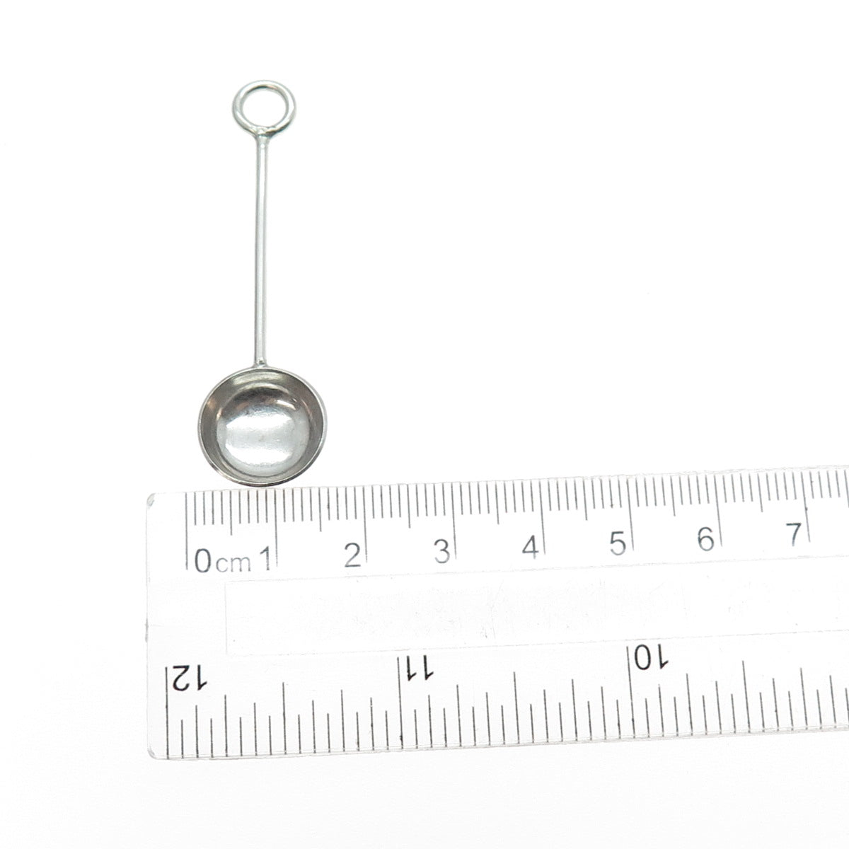 925 Sterling Silver Vintage Snuff Spoon / Ladle Charm Pendant