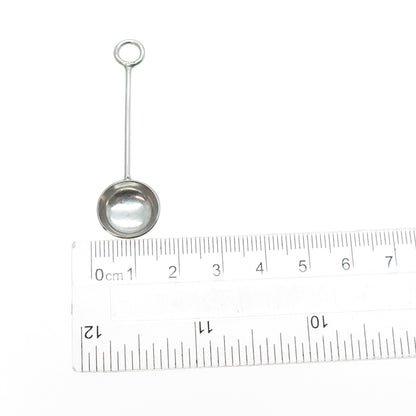 925 Sterling Silver Vintage Snuff Spoon / Ladle Charm Pendant