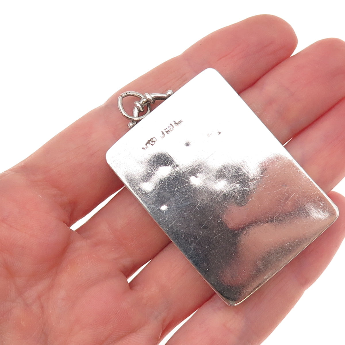 Thomas & Co. 925 Sterling 3-Tone Antique 1881 Birmingham Floral Locket Pendant