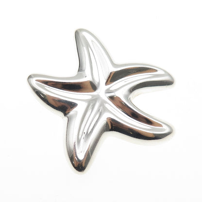 CNA PRANDA 925 Sterling Silver Vintage Starfish Pin Brooch