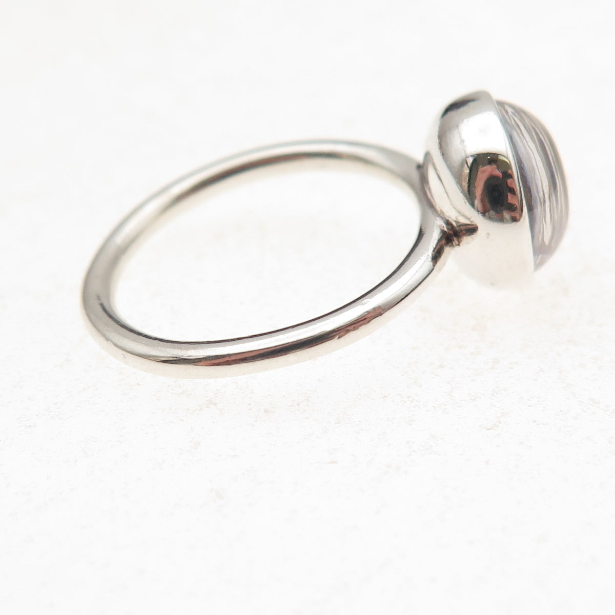 Pandora 925 Sterling Silver Clear Crystal Poetic Droplet Ring Size 6
