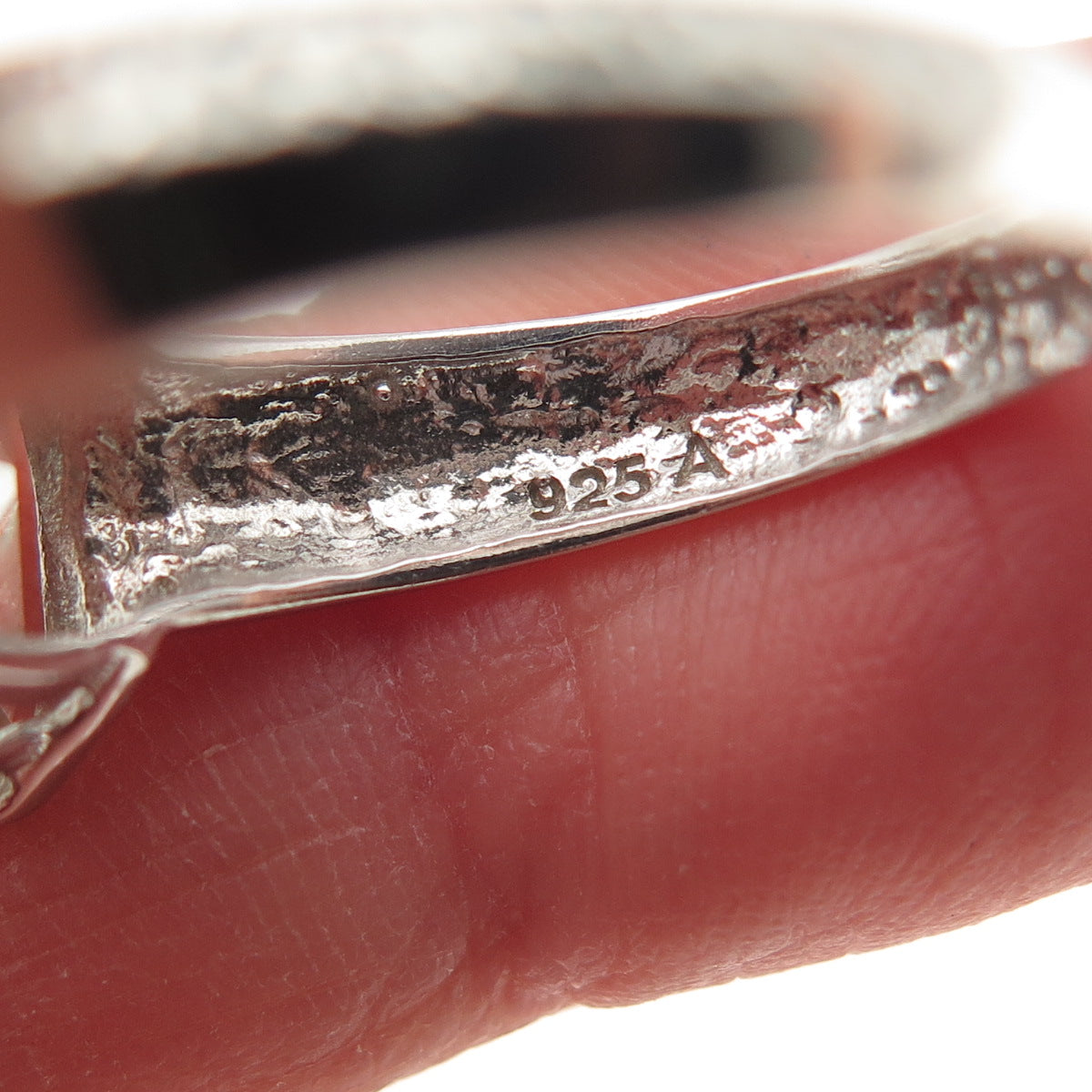 925 Sterling Silver Real Cushion-Cut Green Amethyst Modernist Ring Size 8.25