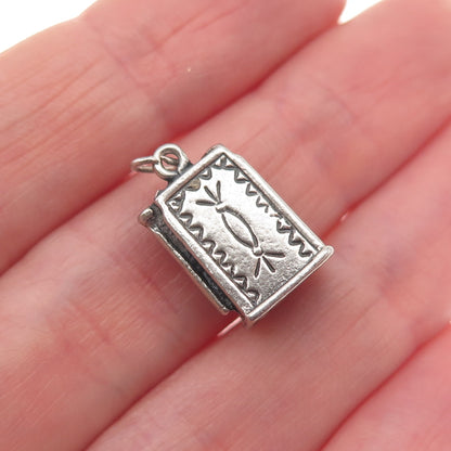 Old Pawn 925 Sterling Silver Vintage Slot Machine Casino 3D Mini Charm Pendant