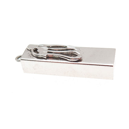 Theda 925 Sterling Silver Vintage Mezuzah Charm Pendant
