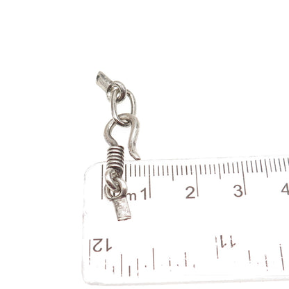925 Sterling Silver Vintage Hook Lock Clasp Necklace Ends