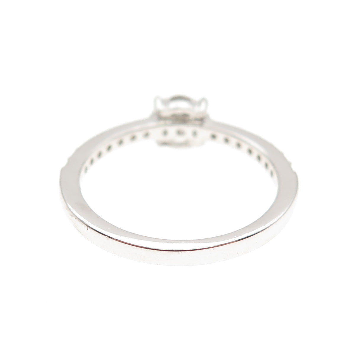 DSMK 925 Sterling Silver Round-Cut C Z Engagement Ring Size 7.25