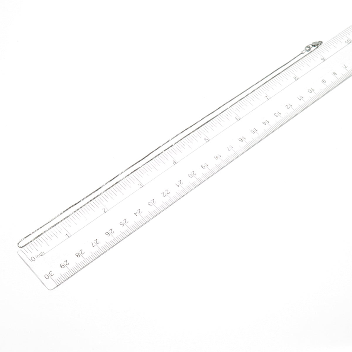 925 Sterling Silver Italy Box Chain Necklace 18"