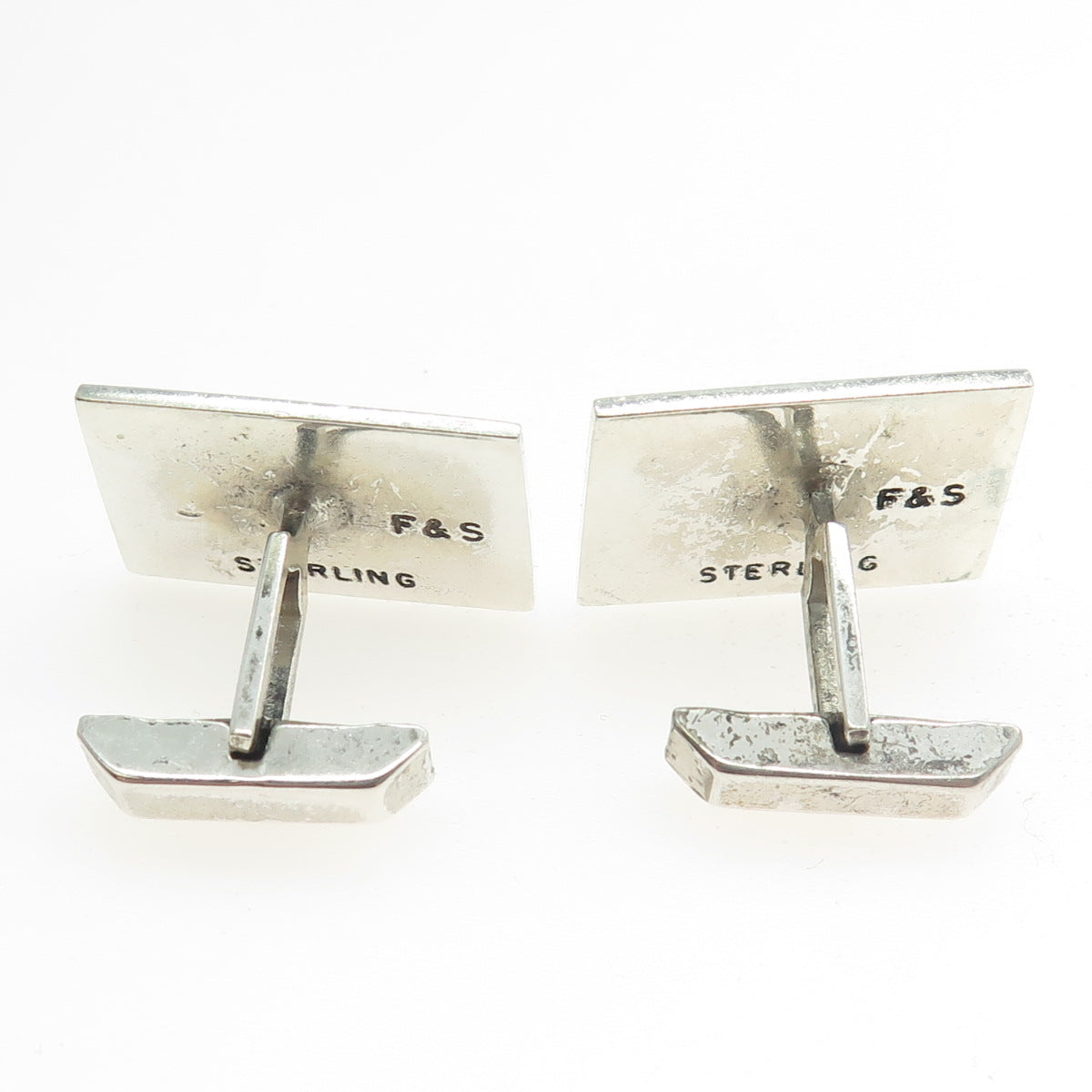 FENWICK & SAILORS Sterling Silver Vintage Hollywood Park Race Track Cufflinks