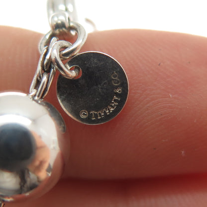 TIFFANY & CO 925 Sterling Silver Vintage HardWear Ball Beaded Link Bracelet 6.5"