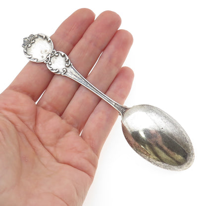 MECHANICS 925 Sterling Silver Antique Art Deco Pennsylvania Coffee Spoon