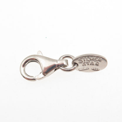 Silver Star 925 Sterling Italy Bracelet / Necklace Lobster Lock Clasp